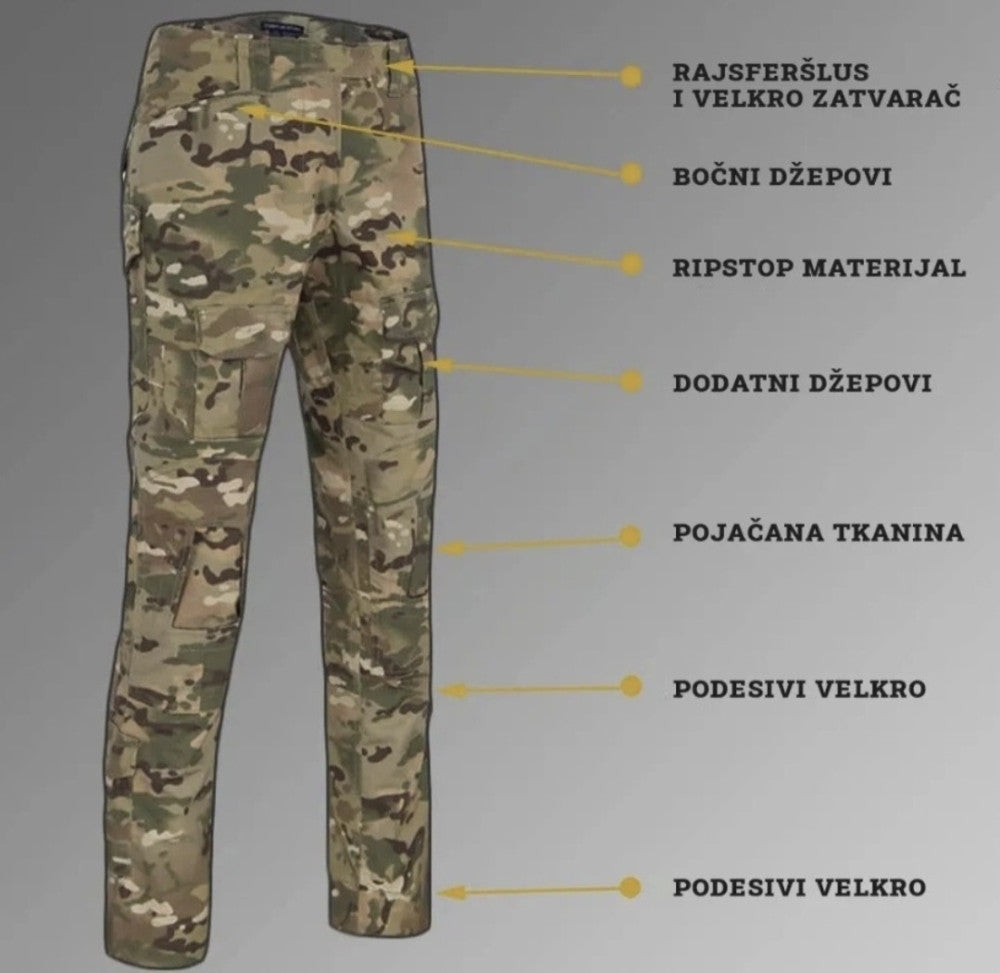 TAKTIČKI KOMPLET RIPSTOP – PROFESIONALNA OPREMA ZA ELITU! 🔥