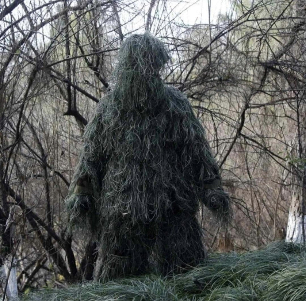 3D GHILLIE MASKIRNO ODJELO – MAKSIMALNA NEVIDLJIVOST U PRIRODI! 🔥🥷