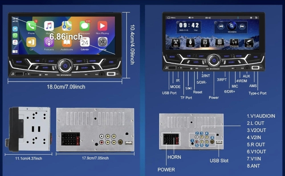 AUTO RADIO MULTIMEDIJA 2DIN 7" – PRETVORI AUTO U MODERNU MULTIMEDIJALNU MAŠINU! 🔥