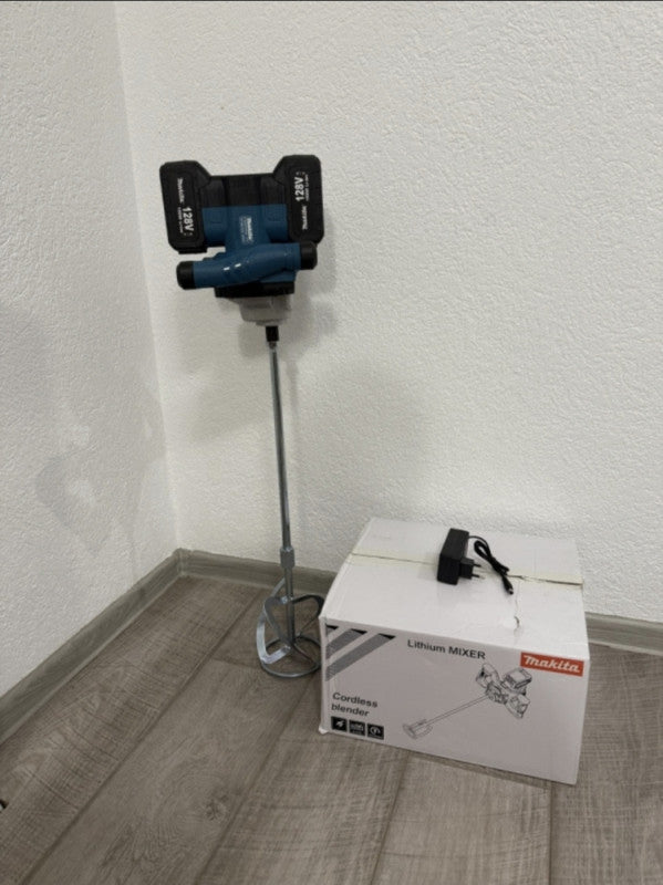 ⚙️ AKU Mikser za Beton i Ljepilo Makita 128V – Snaga i Sloboda bez Kablova! 🚧