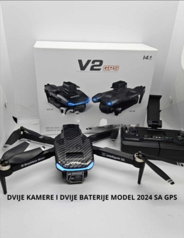 VELIKI KARBONSKI DRON QUADCOPTER RC MODEL 2024 – 8K HD KAMERA + GPS + IZBJEGAVANJE PREPREKA!