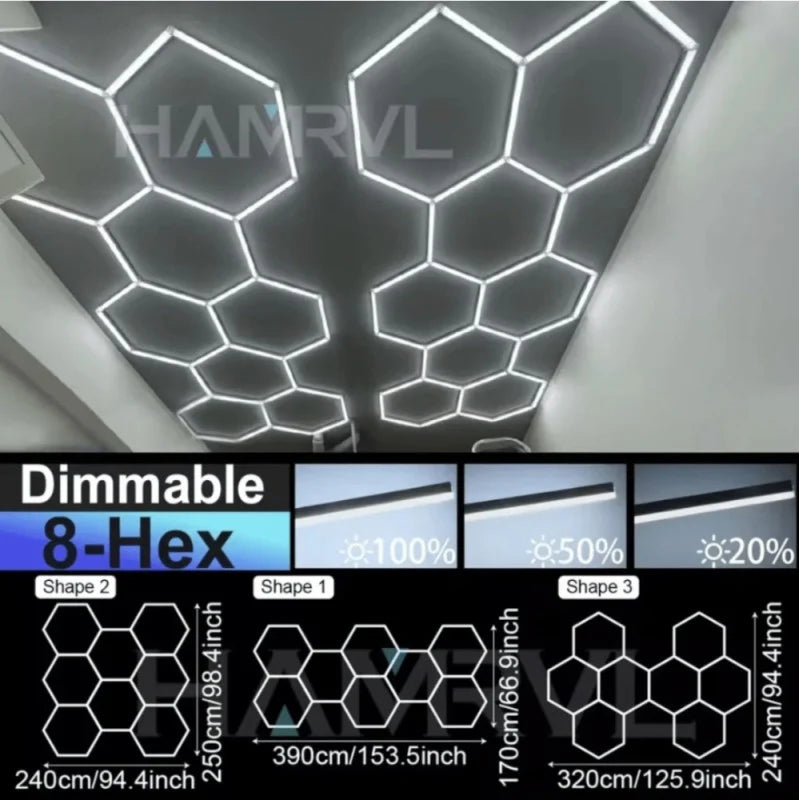 Heksagonalna LED Rasvjeta – Moderan Dizajn i Profesionalno Osvjetljenje!