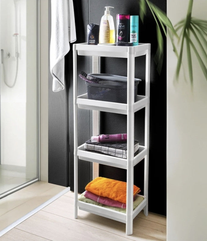 🛁 Kupatilska Polica sa Točkićima – Pametna Organizacija i Moderan Dizajn!