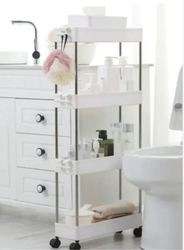 🛁 Kupatilska Polica sa Točkićima – Red, Stil i Praktičnost u Vašem Kupatilu!