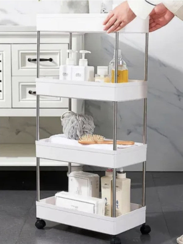 🛁 Kupatilska Polica sa Točkićima – Red, Stil i Praktičnost u Vašem Kupatilu!