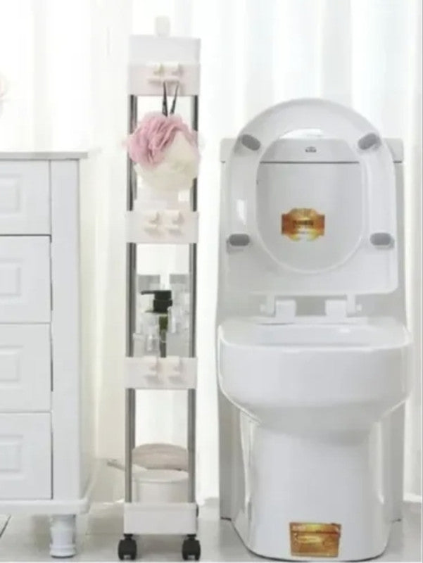 🛁 Kupatilska Polica sa Točkićima – Red, Stil i Praktičnost u Vašem Kupatilu!