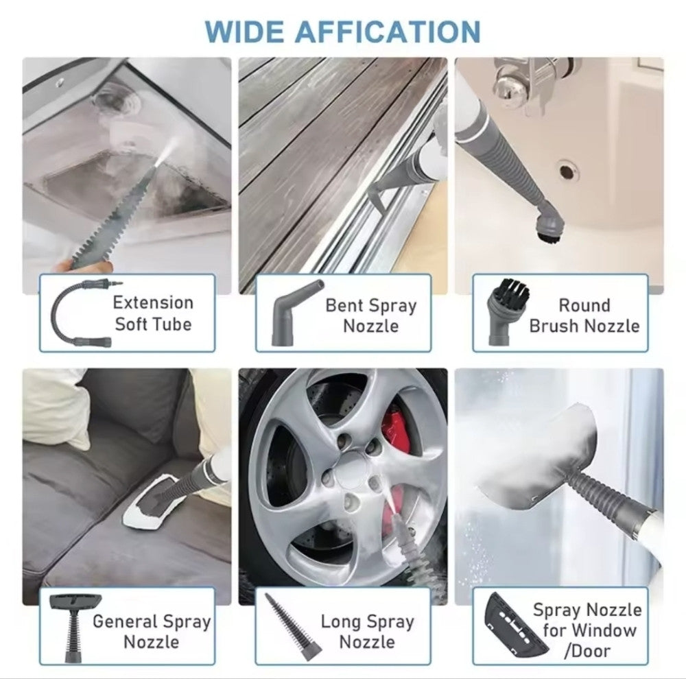 🔥 Multifunkcionalni Ručni Parni Čistač – Moć Pare Bez Hemikalija!