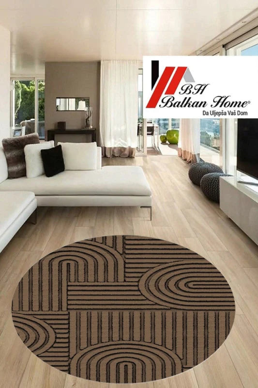 Okrugli tepih 80×80 cm – moderan dizajn i sigurna podloga