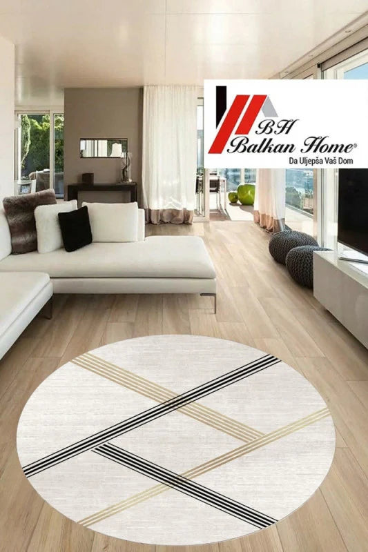 Okrugli tepih 80×80 cm – moderan dizajn i sigurna podloga