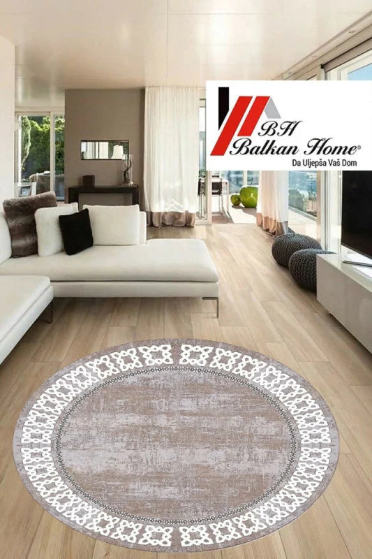 Okrugli tepih 80×80 cm – moderan dizajn i sigurna podloga