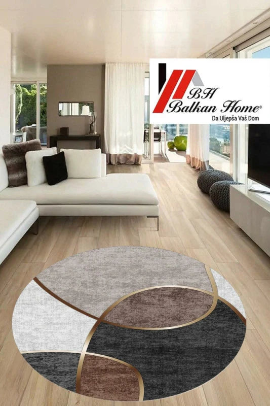 Okrugli tepih 80×80 cm – moderan dizajn i sigurna podloga