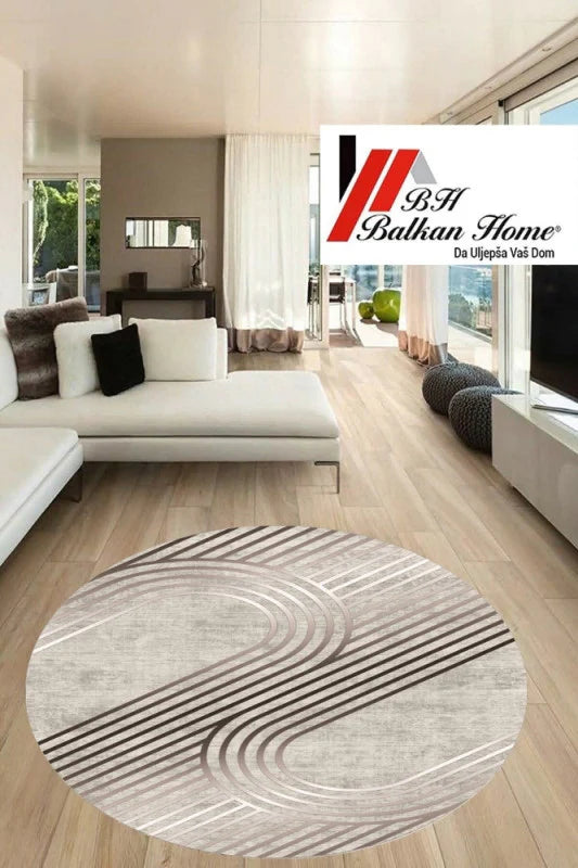 Okrugli tepih 80×80 cm – moderan dizajn i sigurna podloga