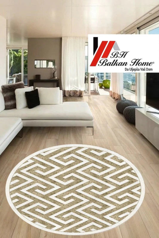 Okrugli tepih 80×80 cm – moderan dizajn i sigurna podloga