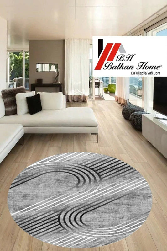 Okrugli tepih 80×80 cm – moderan dizajn i sigurna podloga