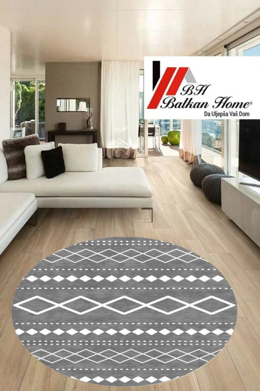 Okrugli tepih 80×80 cm – moderan dizajn i sigurna podloga