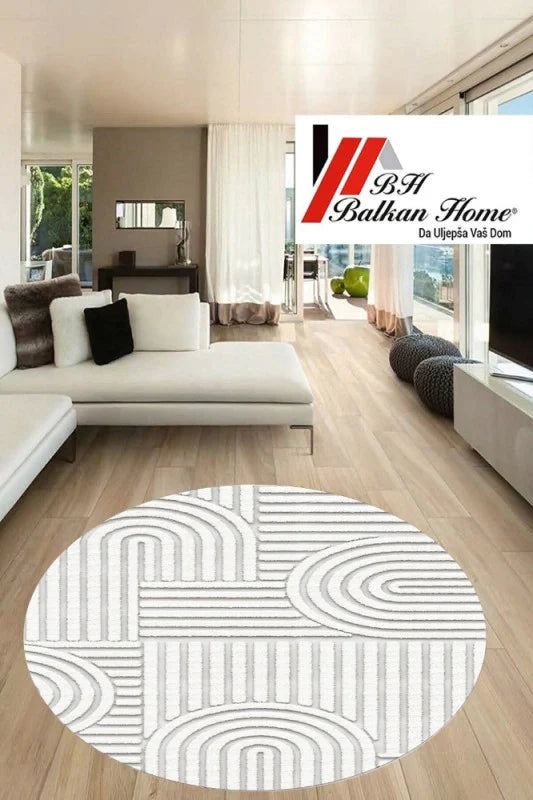 Okrugli tepih 80×80 cm – moderan dizajn i sigurna podloga