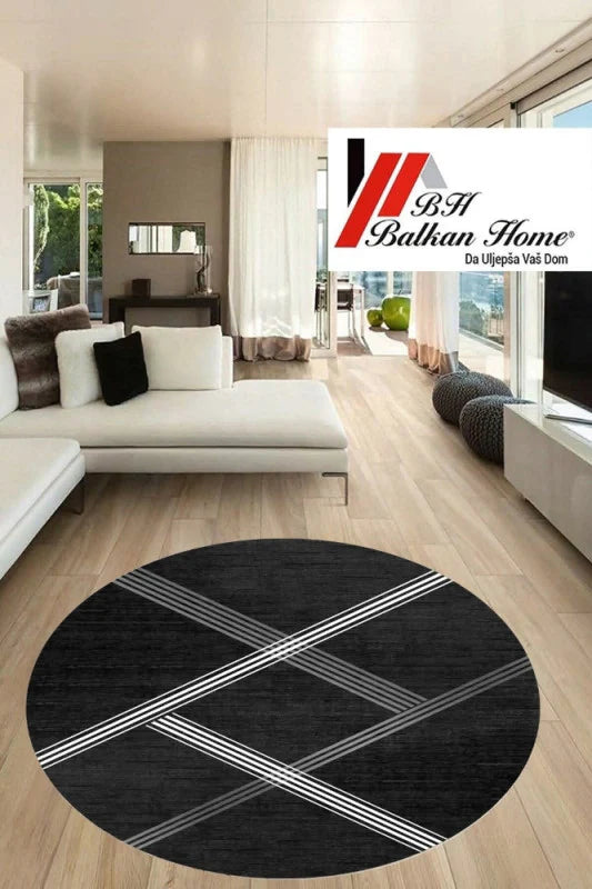 Okrugli tepih 80×80 cm – moderan dizajn i sigurna podloga