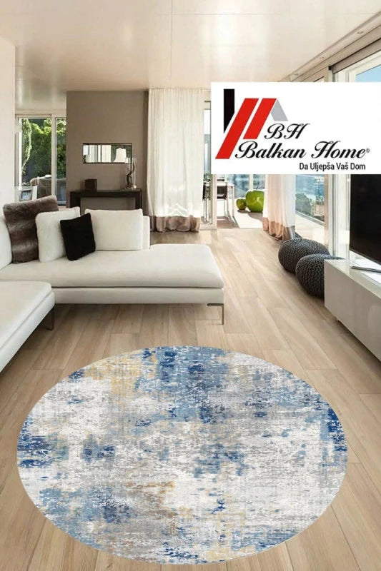 Okrugli tepih 80×80 cm – moderan dizajn i sigurna podloga