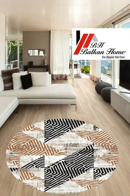 Okrugli tepih 80×80 cm – moderan dizajn i sigurna podloga