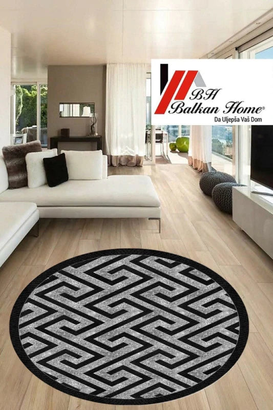 Okrugli tepih 80×80 cm – moderan dizajn i sigurna podloga