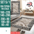 Luksuzni Set Tepiha 5u1 – Savršen sklad udobnosti, elegancije i praktičnosti!