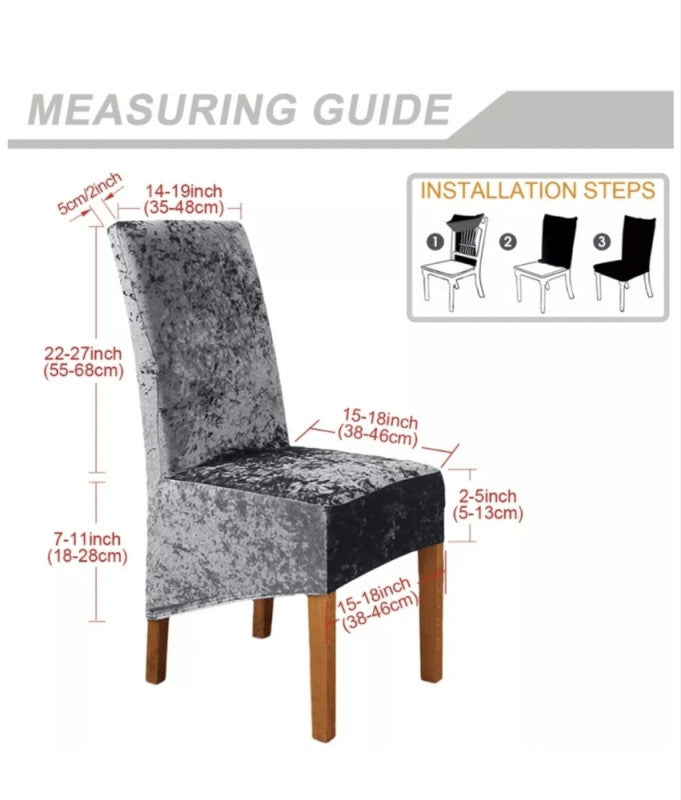 BARŠUNASTE NAVLAKE ZA STOLICE – SET 2 KOM