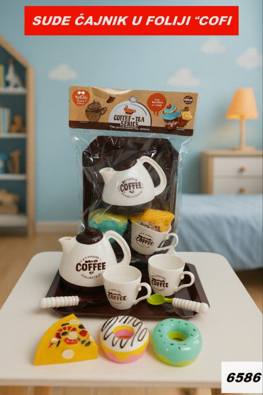 🎀 Dječiji set čajnik „Cofi“ u foliji