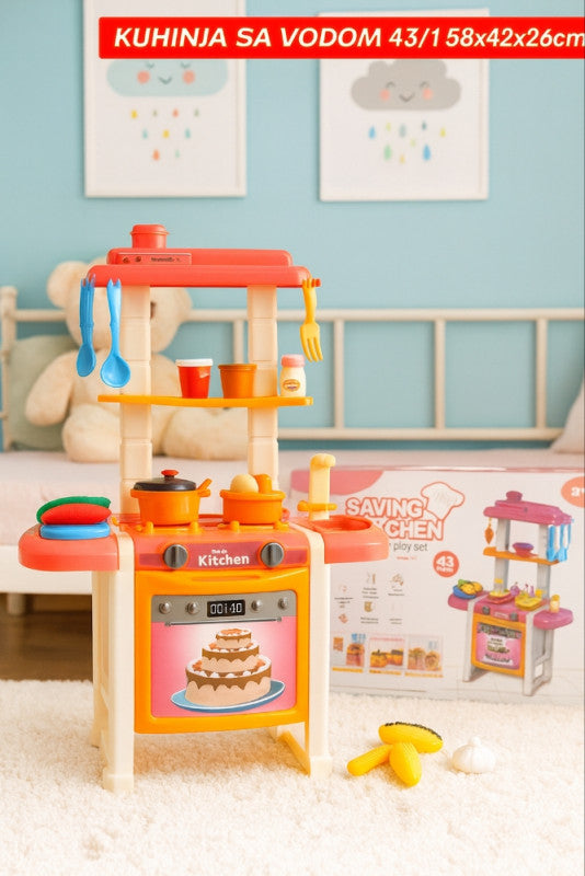 🍳 Dječija kuhinja sa vodom – 43 dijela