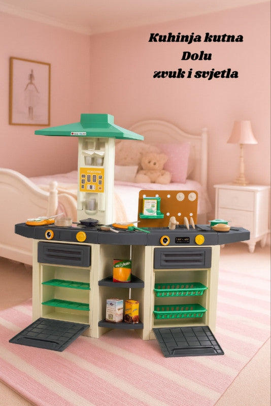 🍰 Kutna dječija kuhinja Dolu – sa svjetlom i zvukom