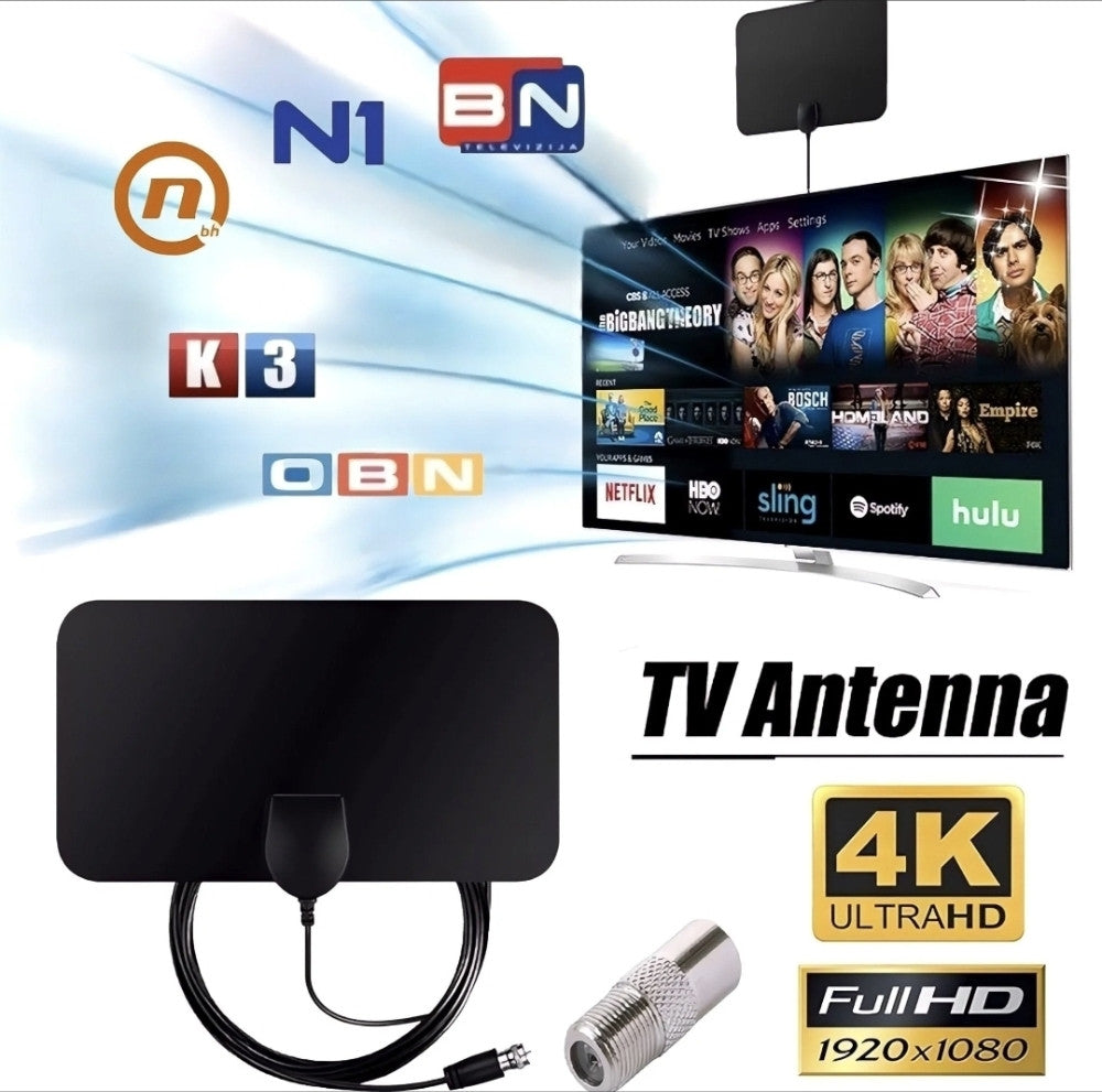 DIGITALNA HDTV SOBNA ANTENA – GLEDANJE TV KANALA POTPUNO BESPLATNO!