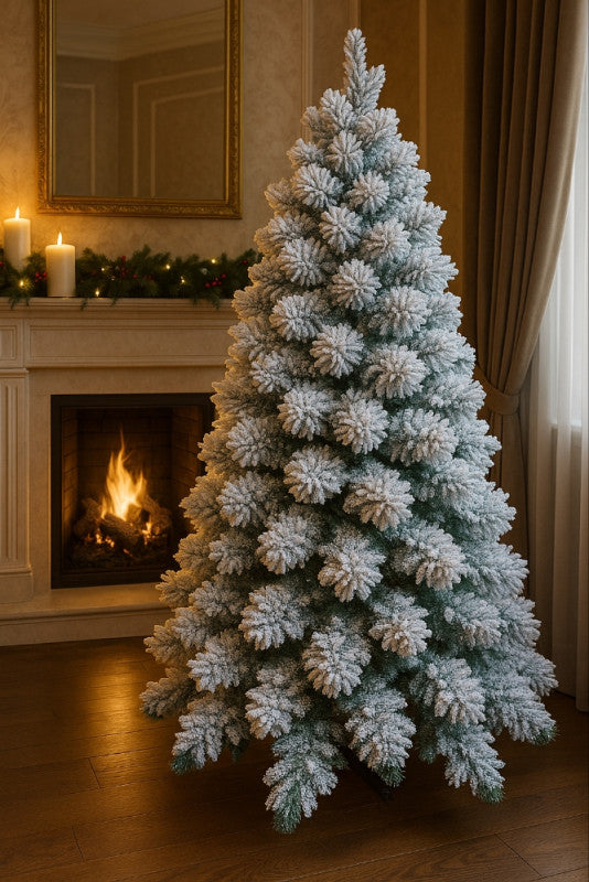 LUKSUZNA SNJEŽNA BOŽIĆNA JELKA – KAO IZ PRAZNIČNE BAJKE! ✨🎄