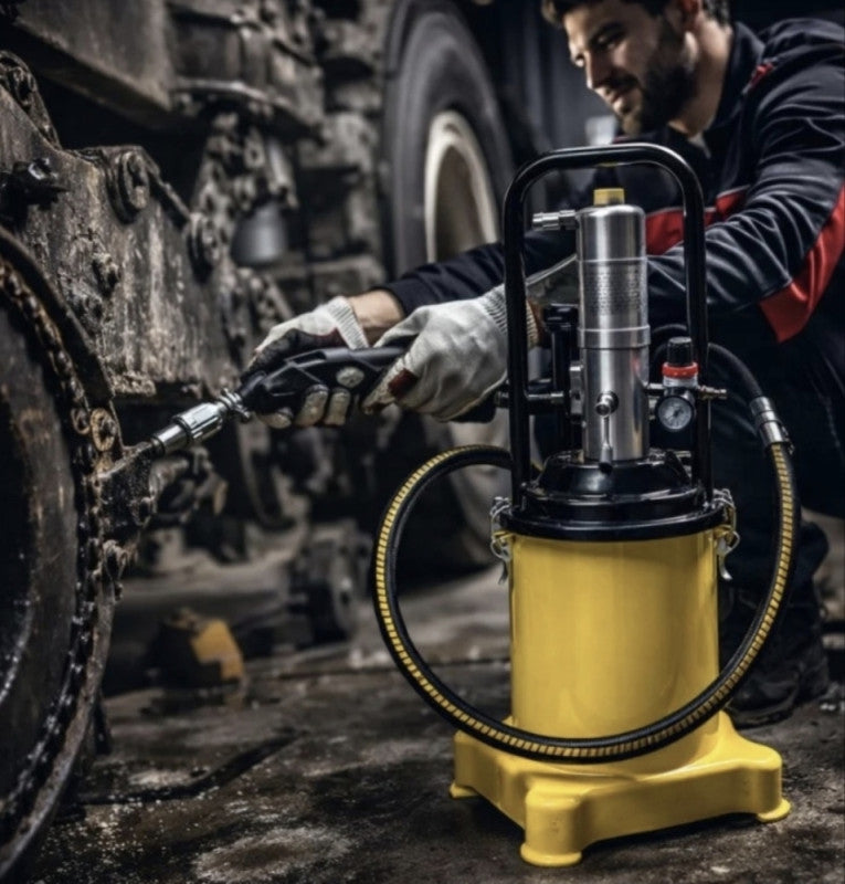 PROFESIONALNA PNEUMATSKA MAZALICA 15 L – INDUSTRIJSKA SNAGA ZA NEPREKIDAN RAD 🔥🛢️