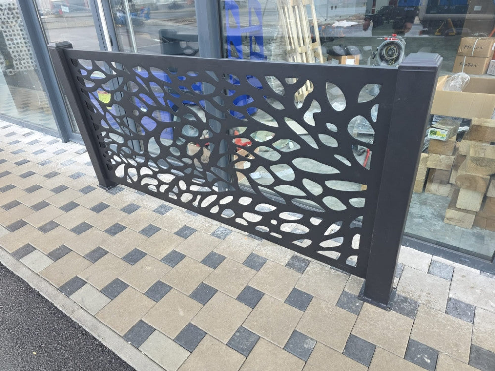 🔥 METALNA OGRADA CNC REZANA 200×100 cm SA STUBOVIMA – PREMIUM IZGLED & MAKSIMALNA SIGURNOST 🔥