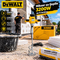 🛠️🔥 DeWALT ELEKTRIČNI MIKSER ZA BETON, LJEPILO I MALTER – 3200W, 1200 OBRTAJA, 6 BRZINA!