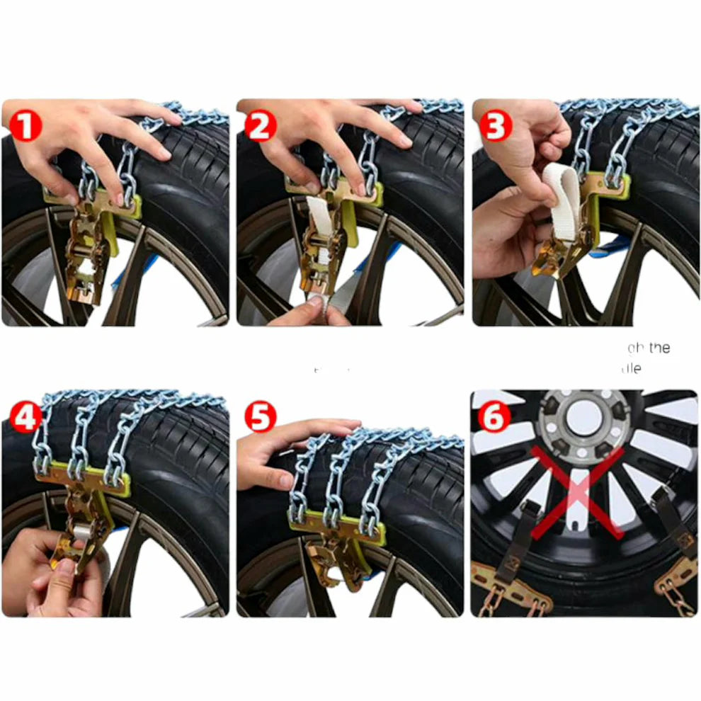 Univerzalni Lanci za Snijeg - set od 6 komada