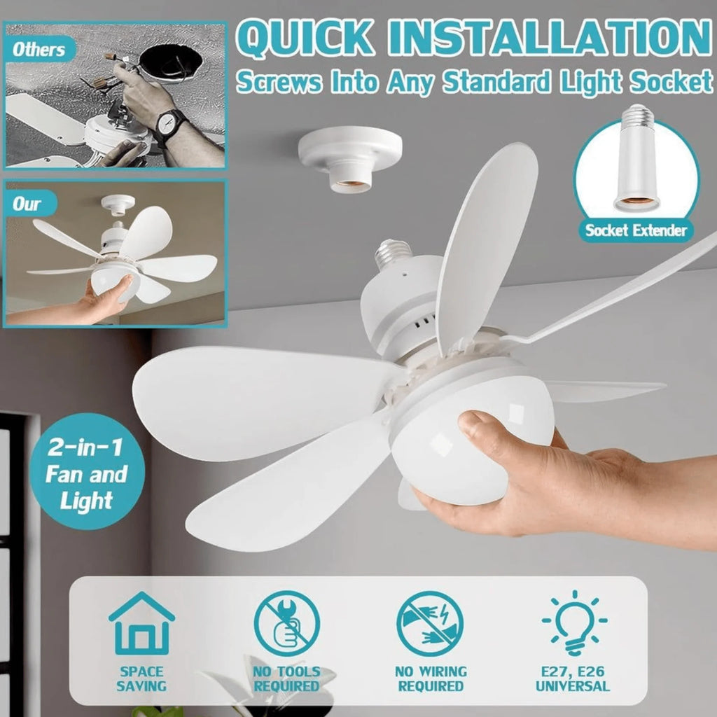 💡 LED Luster s Ventilatorom – Spoj Elegancije, Svježine i Modernog Dizajna