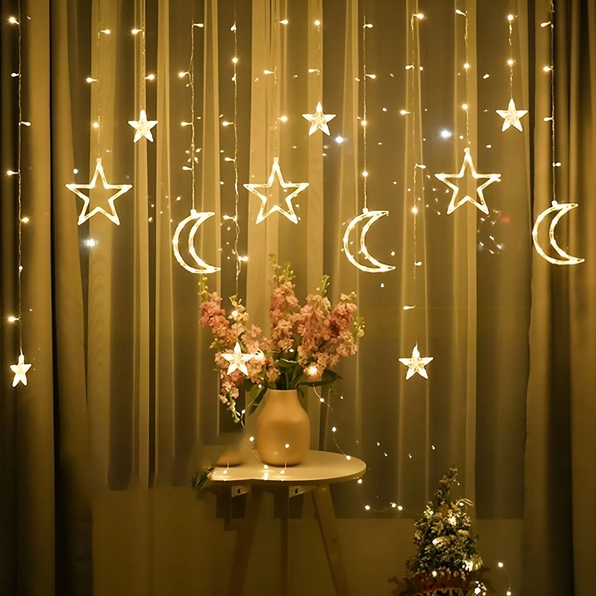 🌟 LED Zavjesa Zvijezda – Unesite Magiju i Toplinu u Svaki Prostor