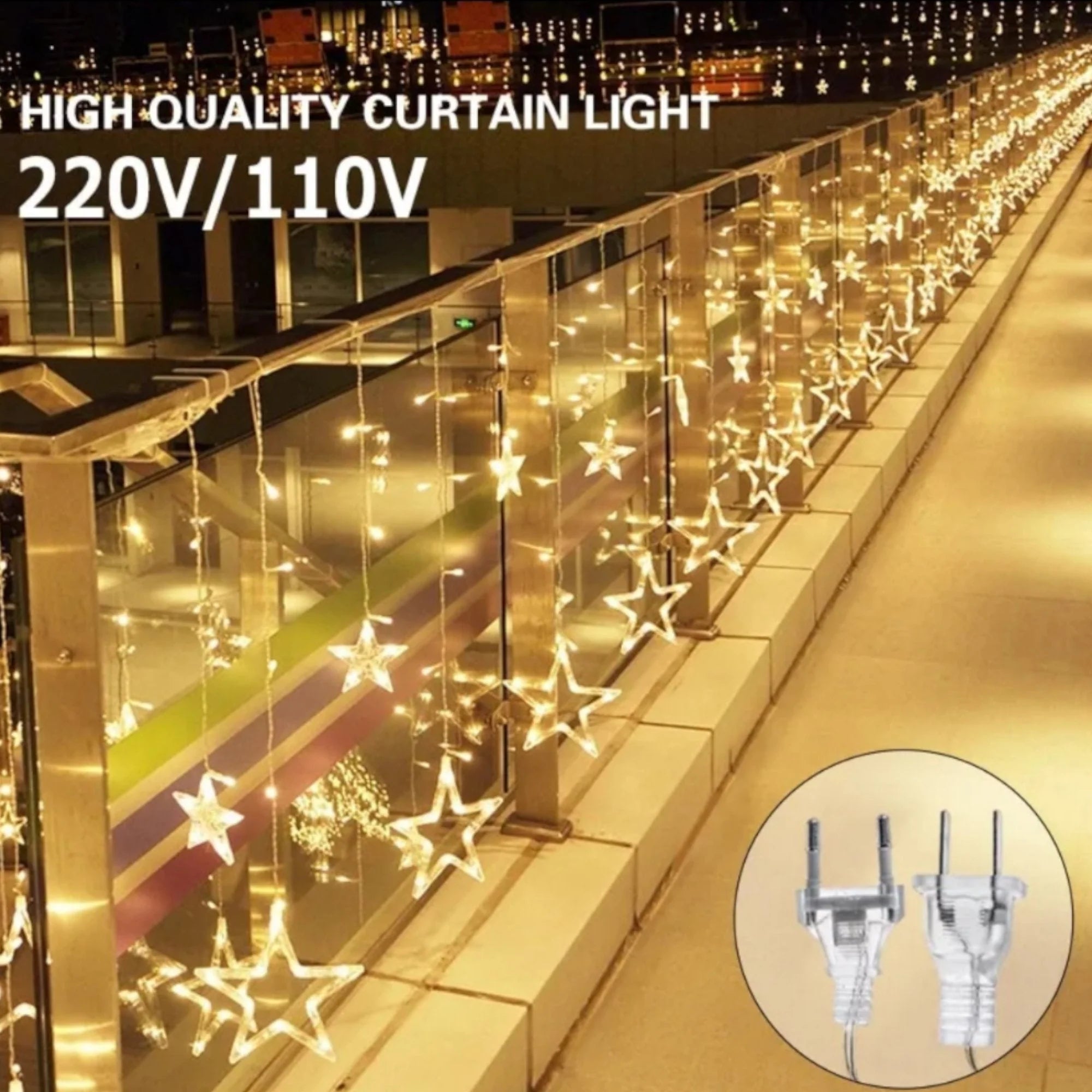 🌟 LED Zavjesa Zvijezda – Unesite Magiju i Toplinu u Svaki Prostor