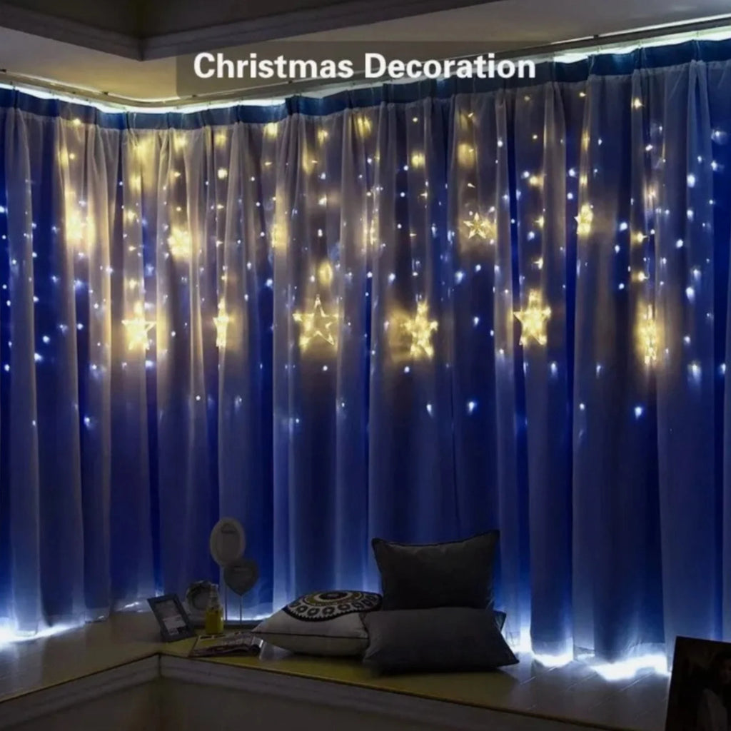 🌟 LED Zavjesa Zvijezda – Unesite Magiju i Toplinu u Svaki Prostor
