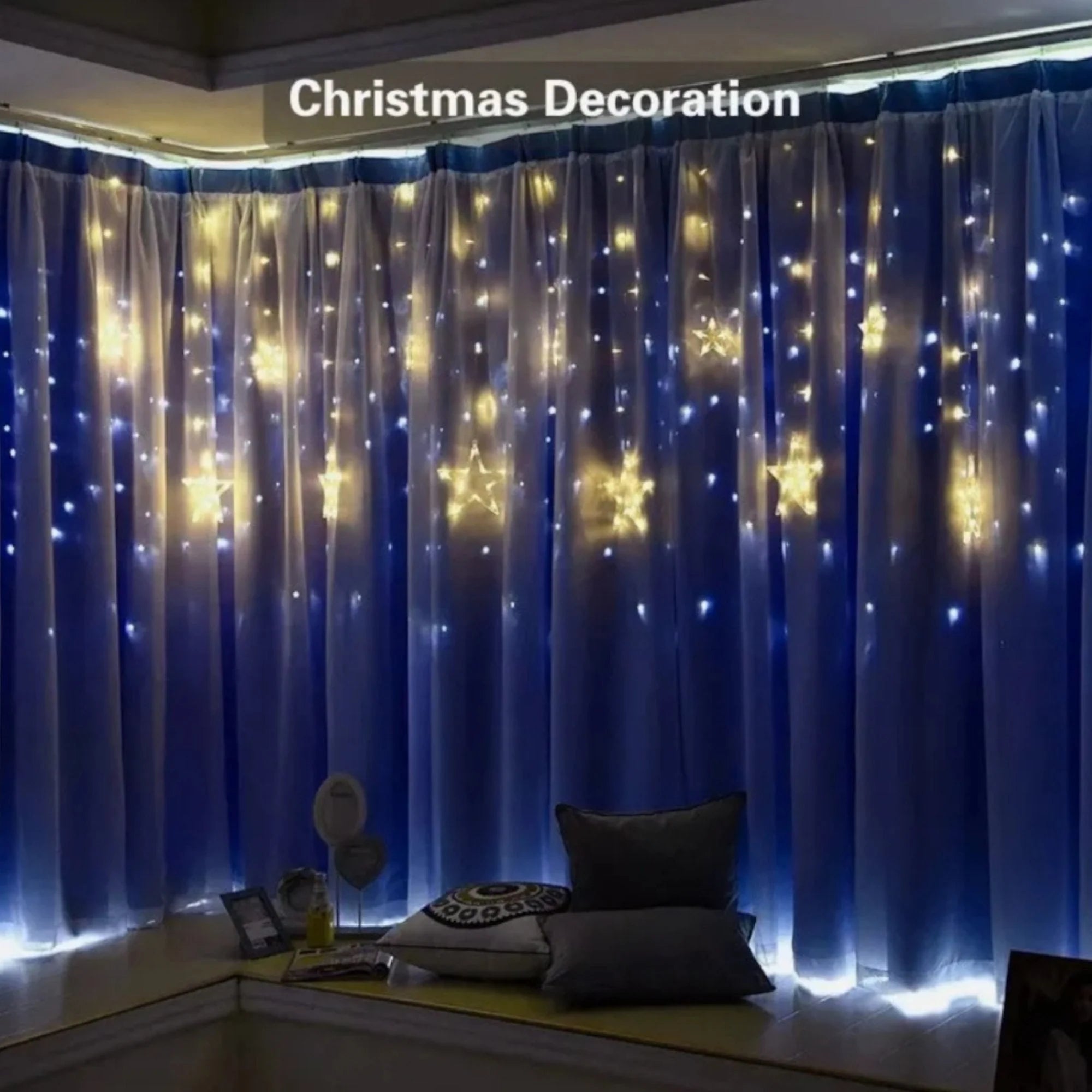 🌟 LED Zavjesa Zvijezda – Unesite Magiju i Toplinu u Svaki Prostor