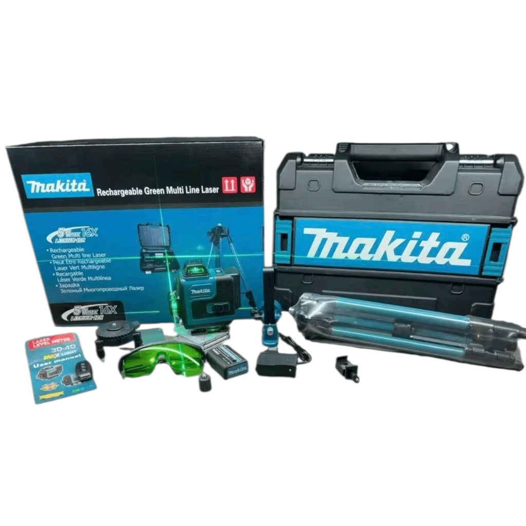 🎯 Makita 4D Laserski Nivelator – Profesionalna Preciznost Bez Kompromisa