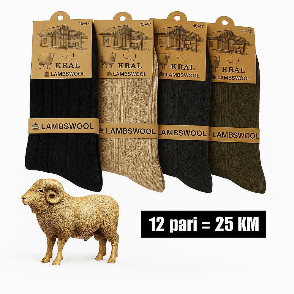 Mirisne vunene čarape od merino vune – 12 pari za samo 25 KM!