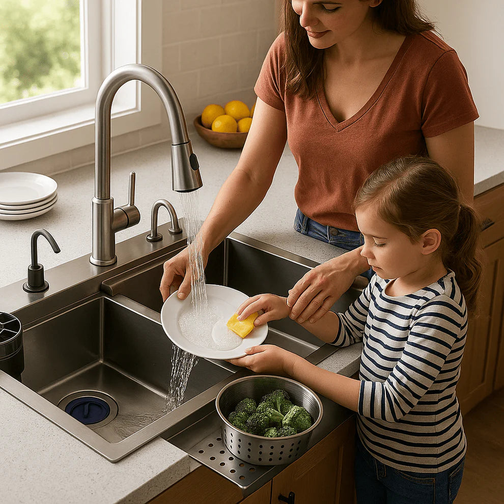 Moderni sudoper s vodopadom