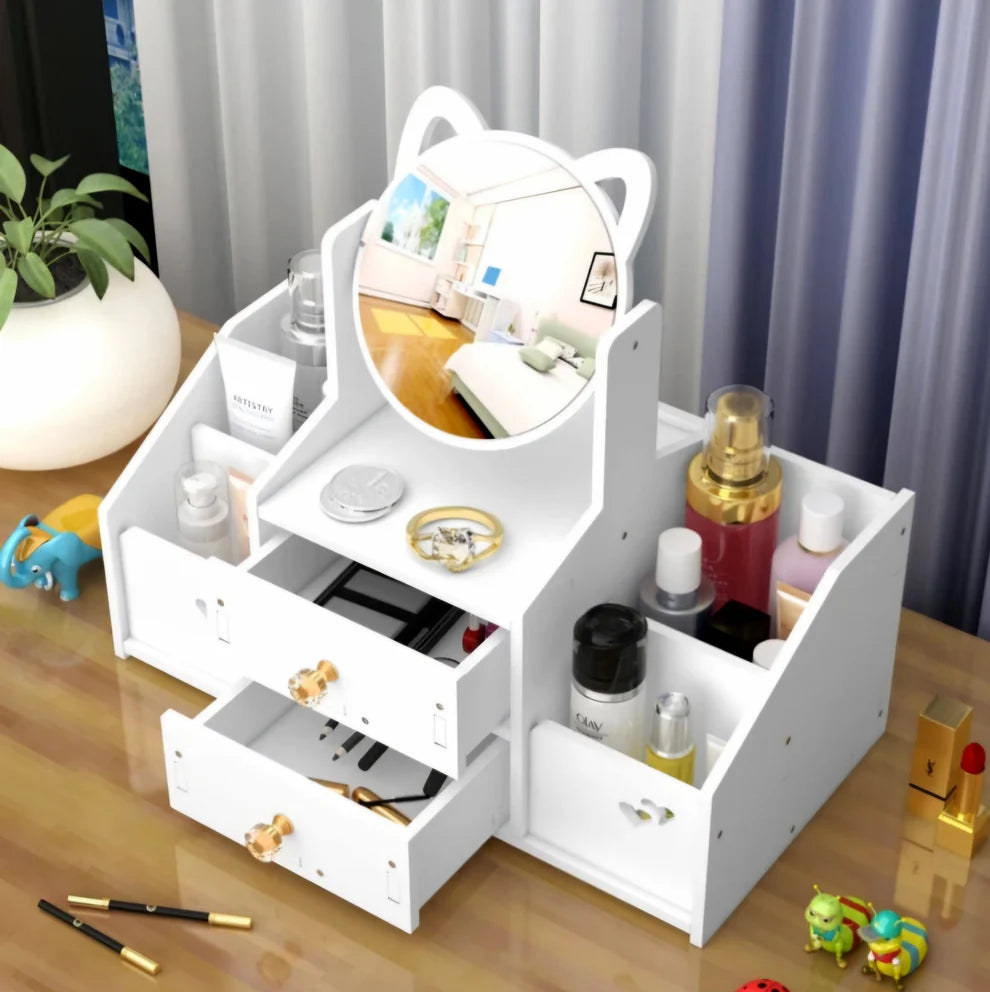 Organizer za šminku sa ogledalom