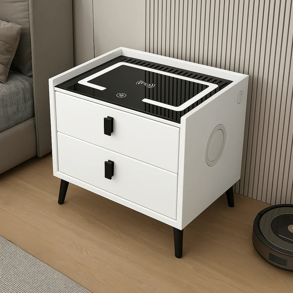 Pametni noćni ormarić s bežičnim punjenjem i zvučnikom