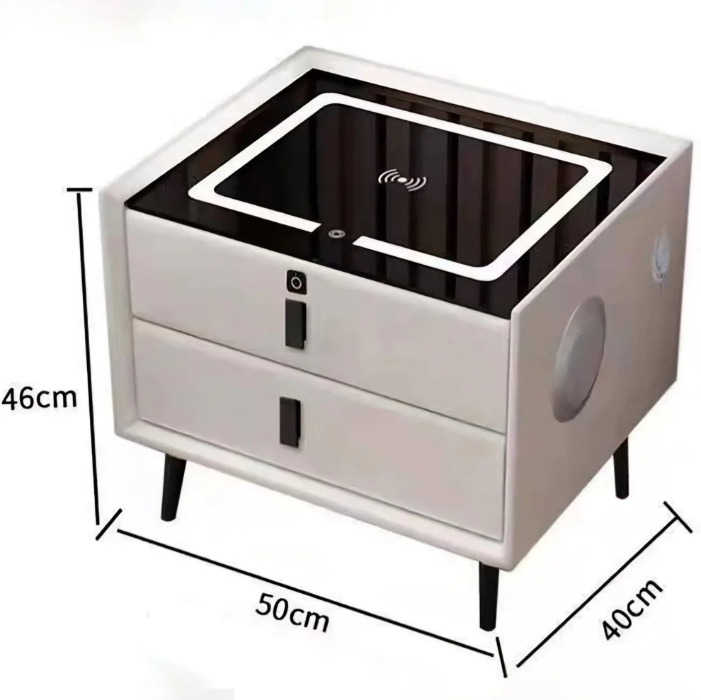 Pametni noćni ormarić s bežičnim punjenjem i zvučnikom