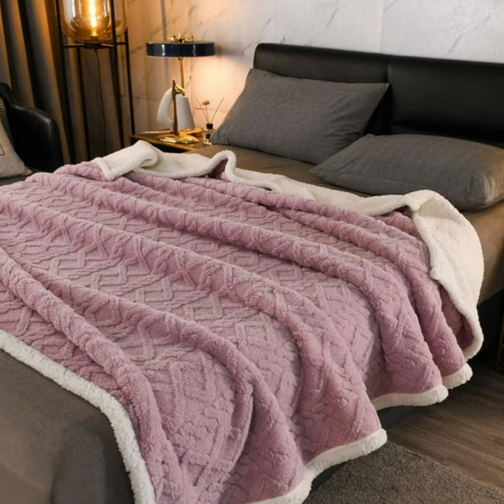 Luksuzne Plišane Deke s Krznom za Udobnost i Stilin (200x230 cm)