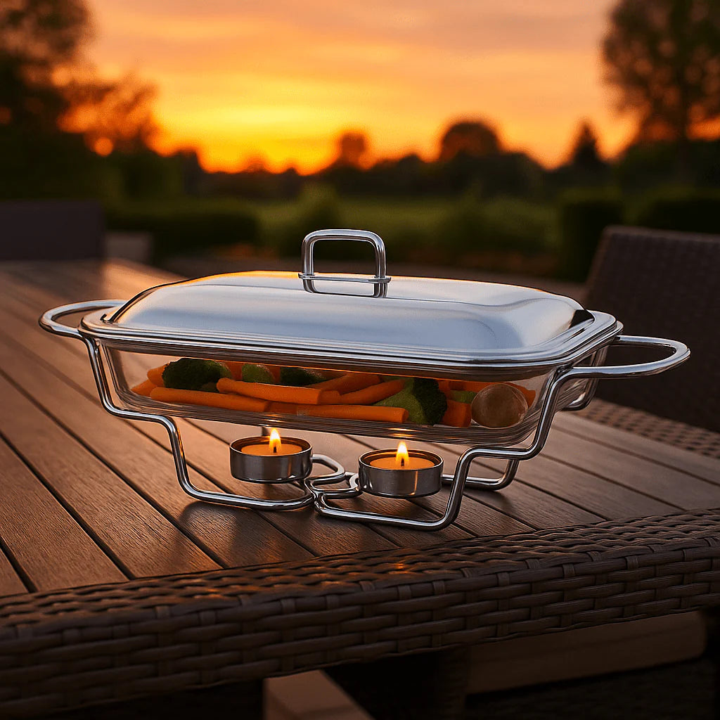 K-207 Posuda za podgrijavanje s poslužavnikom - Savršeno za lako održavanje topline