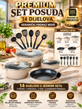 🍳 PREMIUM SET POSUĐA WOVE 14 DIJELOVA – KERAMIČKI PREMAZ! ✨