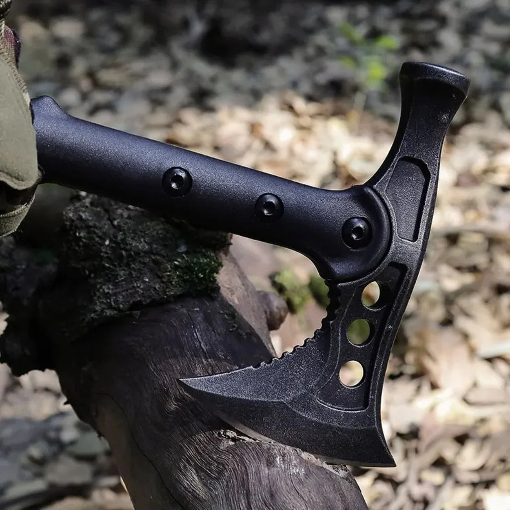 🪓🔥 VANGUARD 2U1 TAKTIČKA SJEKIRA SA ČEKIĆEM – ROBUSAN MULTIFUNKCIONALNI ALAT ZA KAMPIRANJE, LOV I OUTDOOR AVANTURE!
